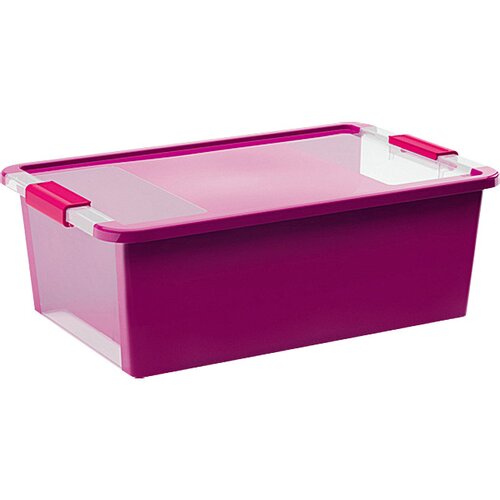 Kis Zaboj za shranjevanje KIS Bi Box M (26 l, vijola, s pokrovom) Cene