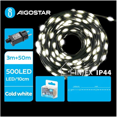 Aigostar LED spoljni niz 500xLED/8 funkcija 53m IP44 hladno belo Slike