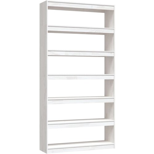 Maison Chic Knjižna omara - Knjižni regal za razdelitev prostora bela 100x30x200 cm, (21724601) Cene