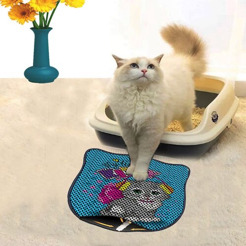 WALLXPERT Kdkafa0245 multicolor cat litter mat Cene