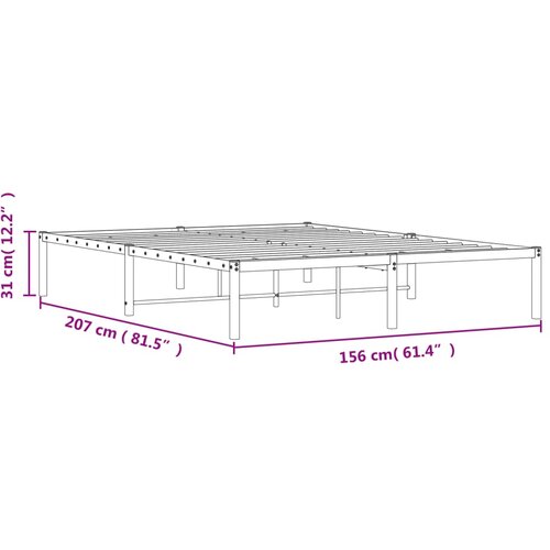  okvir za krevet bijeli 150x200 cm Slike
