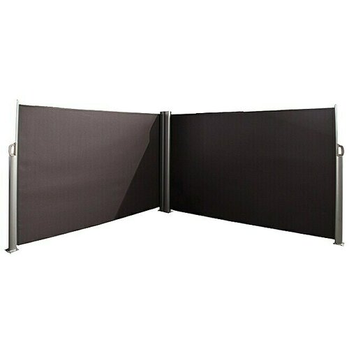 SUNFUN Mobilna stranska tenda (Antracitne/srebrne barve, 6 x 1,6 m) Cene