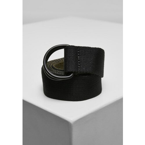 Urban Classics easy d-ring belt 2-Pack black/olive+white/pepple one size Cene