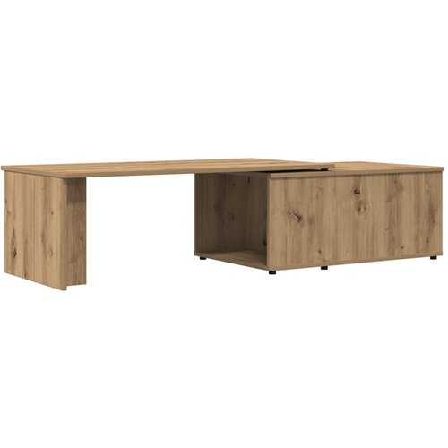 vidaXL Klubska mizica artisan hrast 150x50x35 cm inženirski les Cene