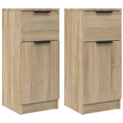 Maison Chic 2 kosi Komode - Predalnik sonoma hrast 30x30x70 cm konstruiran les, (21721553) Slike
