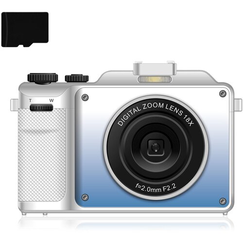 INF Digitalni fotoaparat 4K/48MP/18X digitalni zoom/samodejno ostrenje/dvojni fotoaparat 32GB pomnilniška kartica White, (21266035) Cene