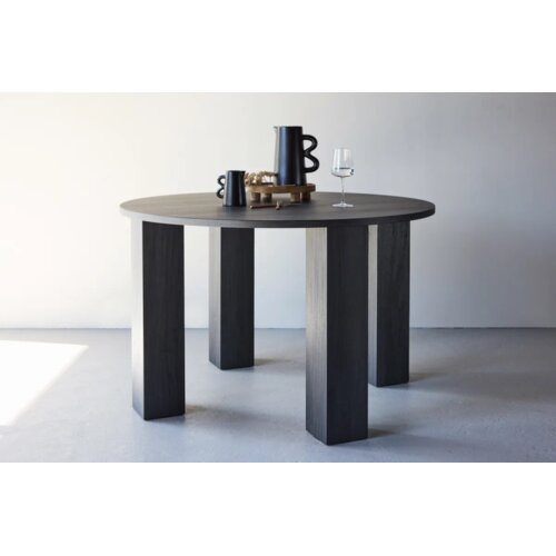 Venture Home Juno okrugli blagovaonski stol ⌀120 cm, crni Cijene