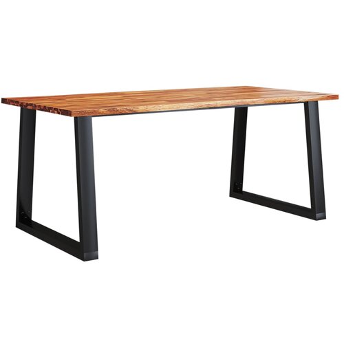 Maison Chic Jedilna miza - Kuhinjska miza - Jedilni stol z naravnim robom 180x90x75 cm trden akacijev les, (21715181) Cene