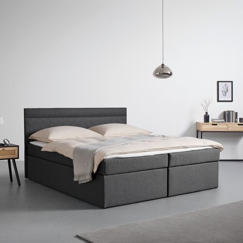 Bessagi Home Postelja Boxspring Rosa, Temno Siva, 180x200 Cene