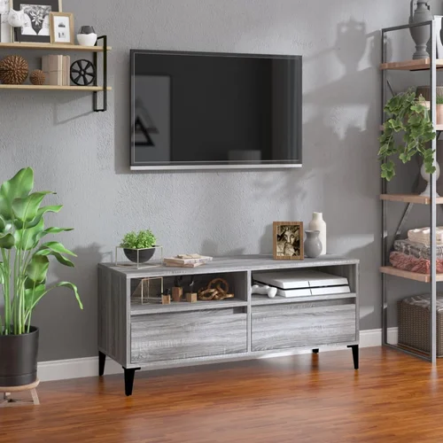 The Living Store TV omarica siva sonoma 100x34,5x44,5 cm inženirski les - TV Omarica, (21375719)