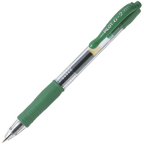 Roler gel grip 0,5mm G2 Pilot BL-G2-5-G zeleno Slike