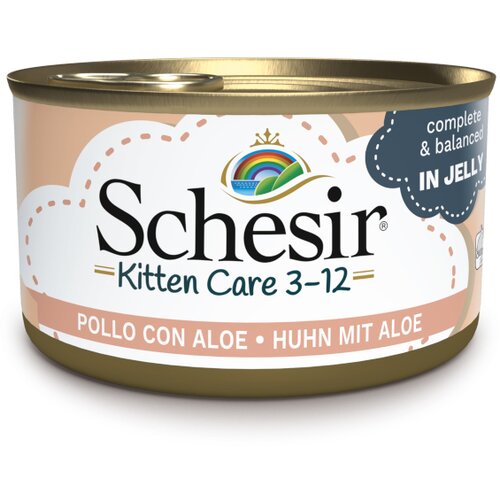  Varčno pakiranje Schesir v želeju 24 x 85 g - Kitten pi&scaron;čanec z aloe vero Cijene