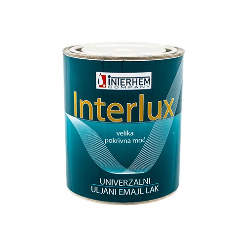 Interhem interlux univerzalni uljani emajl lak 20l bela/slonova kost/zuta/oker/crvena/bordo/plava/zelena/svetlo braon/tamno braon/crna Slike