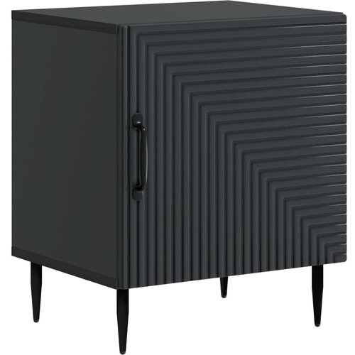  Noćni ormar Crna 43 x 34 5 x 50 cm Konstruirano drvo - Crna 1 Cene