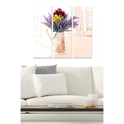 Wallity MDF1521272 multicolor decorative mdf painting (3 pieces) Slike