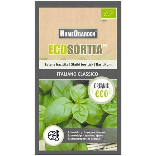 HOMEOGARDEN Sjeme povrća Ecosortia slatki bosiljak (Botanički opis: Ocimum basilicum L.) Cijene