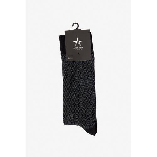 ALTINYILDIZ CLASSICS men's black-grey patterned bamboo cleat socks Slike