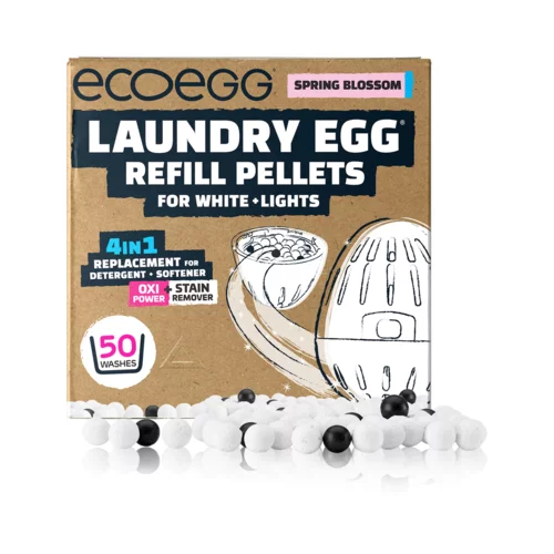 Ecoegg 4u1 dopunsko pakiranje kuglica za jaje za pranje bijelo i svijetlo, 50 pranja