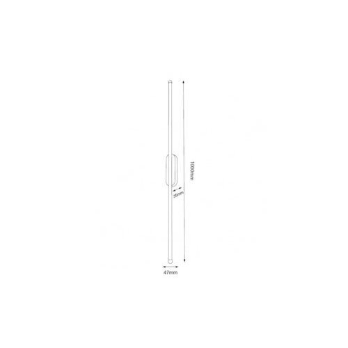 Bblink Zlatna zidna LED lampa 12W 3000K IP20 1m Slike