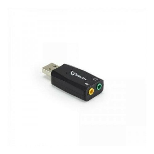 S Box Adapter USB C11 , USB / 2 x 3,5 mm Slike