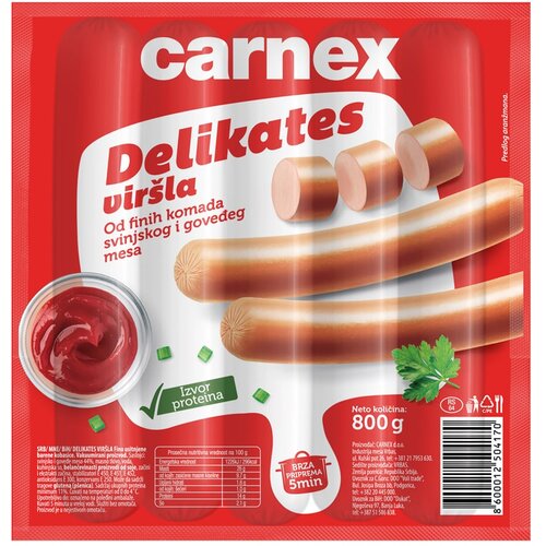 Carnex Delikates virsla 800g Cene