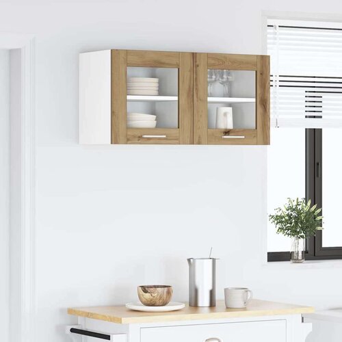 VidaXL viseći ormarić riga 2 pcs umjetnički hrast 40 x 31 x 40 cm Slike