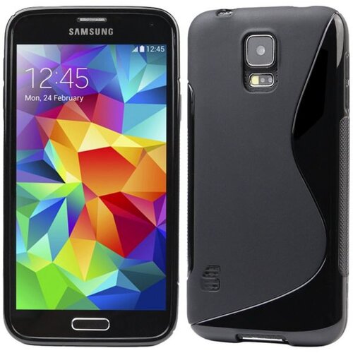  S silikonski ovitek Samsung Galaxy S5 mini G800 črn Slike