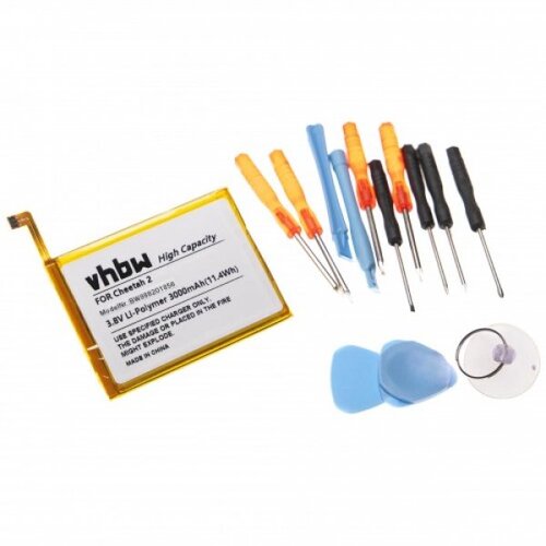VHBW Baterija za Cubot Cheetah 2, vključeno orodje, 3000 mAh Slike