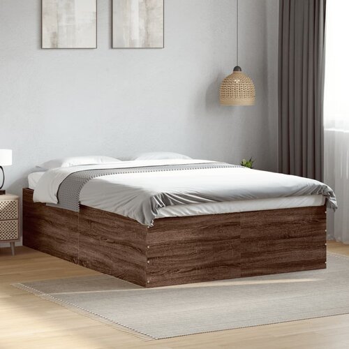 Furnova Posteljni okvir rjav hrast 120x200 cm inženirski les, (21934533) Slike