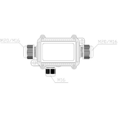  Vodootporna kutija za spajanje 3 kabla 0.5-2.5mm2, IP68 Slike