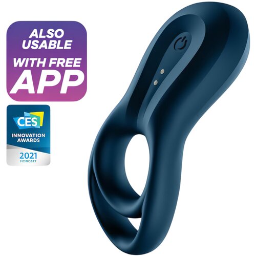 Satisfyer Epic Duo - pametni vibracijski obroček za penis z možnostjo polnjenja (črn) Cene