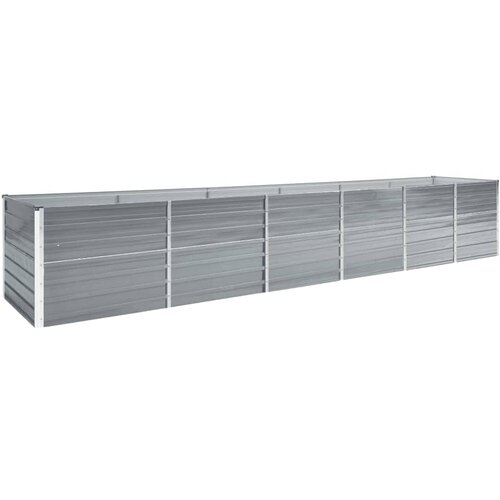 VidaXL Visoka greda pocinkano jeklo 480x80x77 cm siva, (20618484) Slike