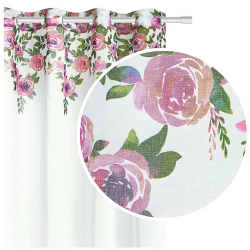 Edoti curtain with flowers Mansion 140x250 A490
