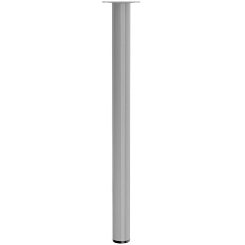 WALTECO Postolje za namještaj (D x Š x V: 6 x 6 x 40 cm, Ø x V: 6 x 40 cm, Nosivost: 75 kg, Čelik, Siva) Cijene