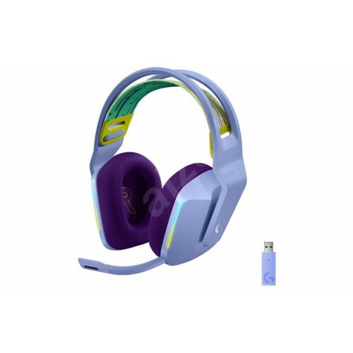 Logitech G733 lightspeed wireless rgb gaming headset, lilac Cene