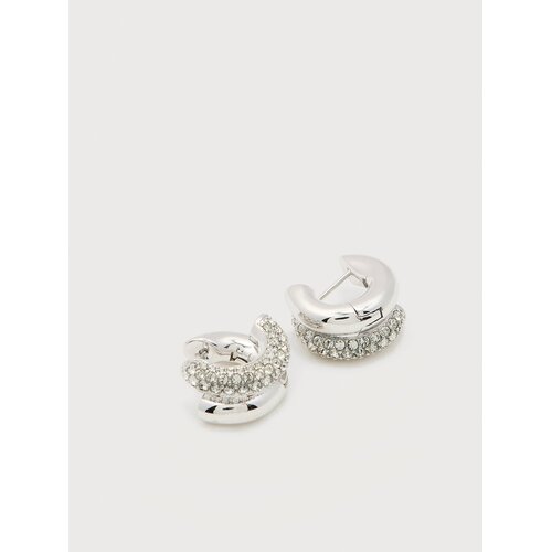 Swarovski Uhani srebrna / transparentna Slike