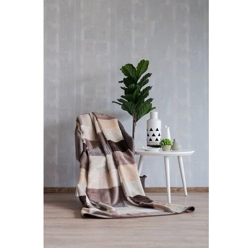 Dekordom ćebe eco 200x230cm 18108-C squares cream Cene