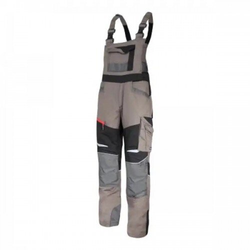 Lahti Pro Hlače z naramnicami kaki/črna slim fit velikost 2XL L4060905 Cene