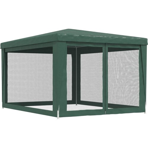  za zabave s 4 mrežasta bočna zida zeleni 3 x 4 m HDPE Slike