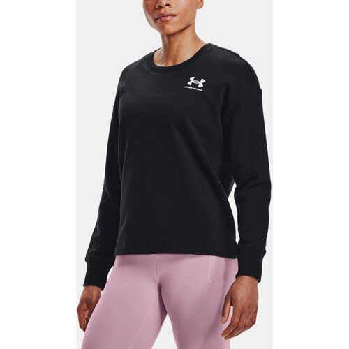Under Armour Sweatshirt Rival Fleece Oversize Crew-BLK - Women Cene