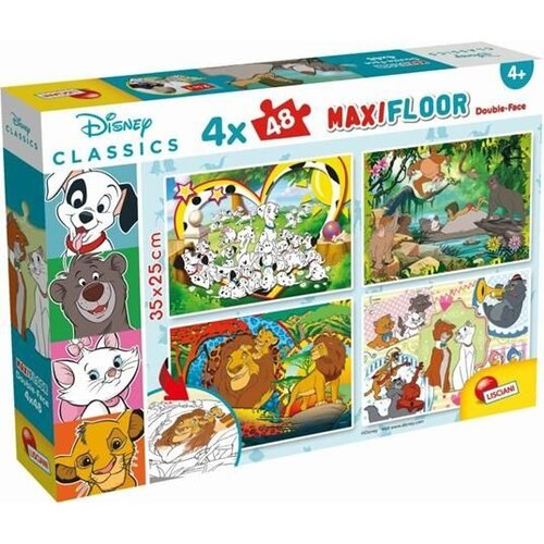 Lisciani Puzzle SuperMaxi Disney Classic 2u1 složi I oboji -4x48 Cene