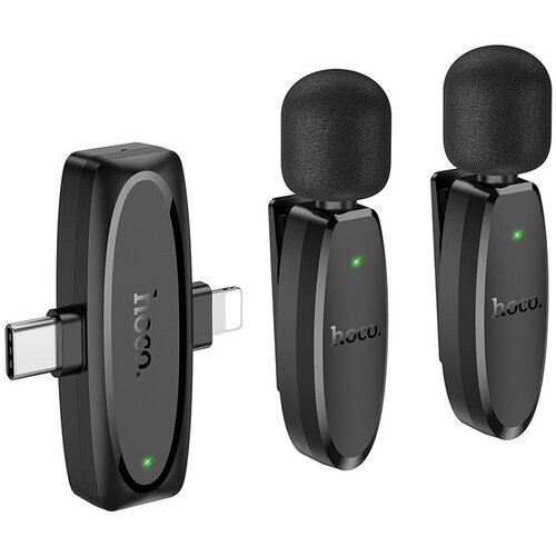  2 x Bežični Lavalier mikrofon Lightning / Type C L15 Crni Cijene