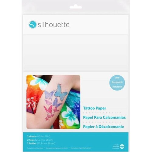 Silhouette Printable Tattoo Paper, Clear Slike