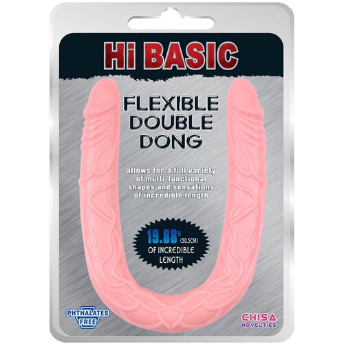  Dildo Jelly Flexible Double Dong, 51cm, Boja kože Slike