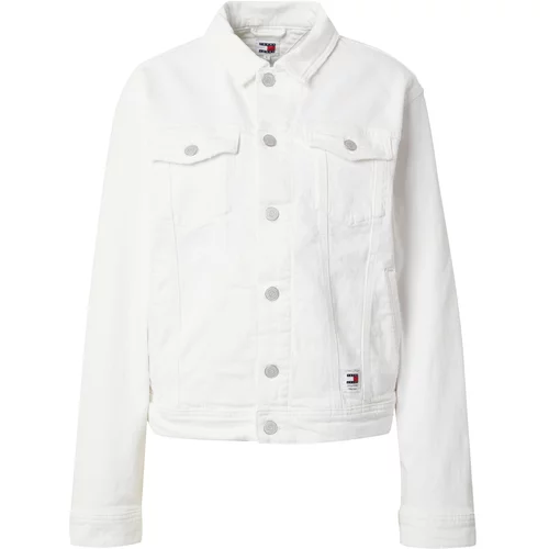 Tommy Jeans Prehodna jakna mornarska / rdeča / bel denim
