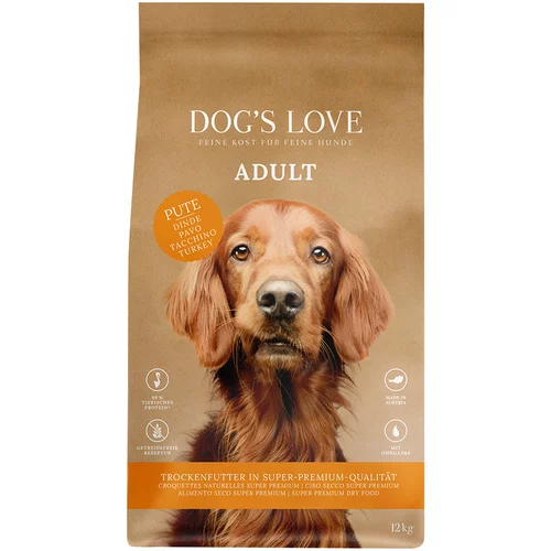 Dog's Love Adult puran - Varčno pakiranje: 2 x 12 kg