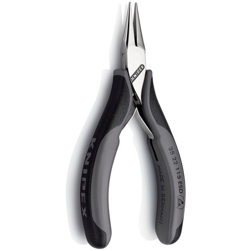 Knipex kle&amp;scaron;ta za elektroniku sa poluokruglim čeljustima 115mm (35 22 115 esd) Slike