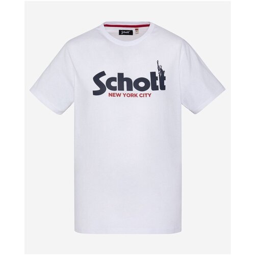 Schott Majice s kratkimi rokavi TSTROY Bela Slike
