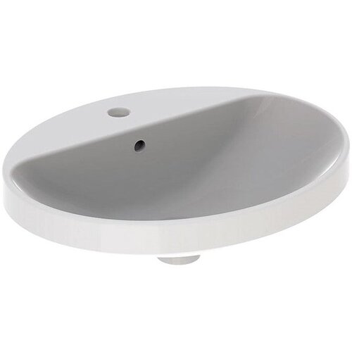 Geberit lavabo variform ugradni ovalni 550X450 sa prelivom i otvorom za slavinu Slike