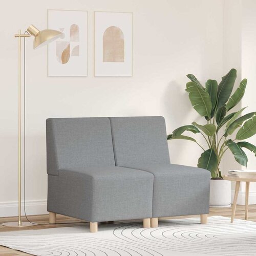  Modularna sofa bez naslona 2 pcs Svijetlo siva 55 x 74 x 82 cm Cene